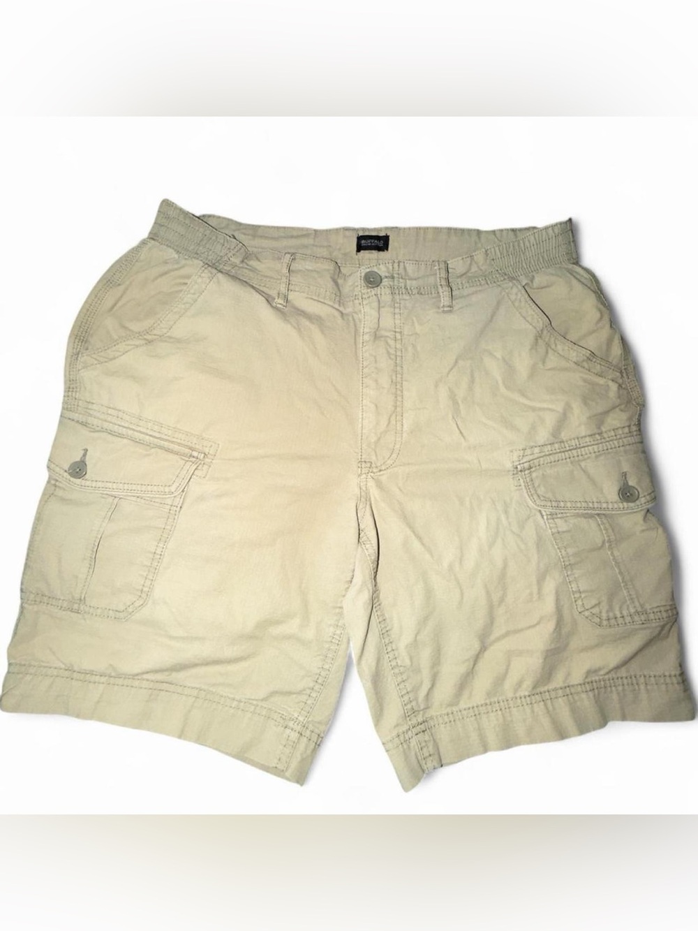Buffalo David Bitton cream cargo shorts size 34
